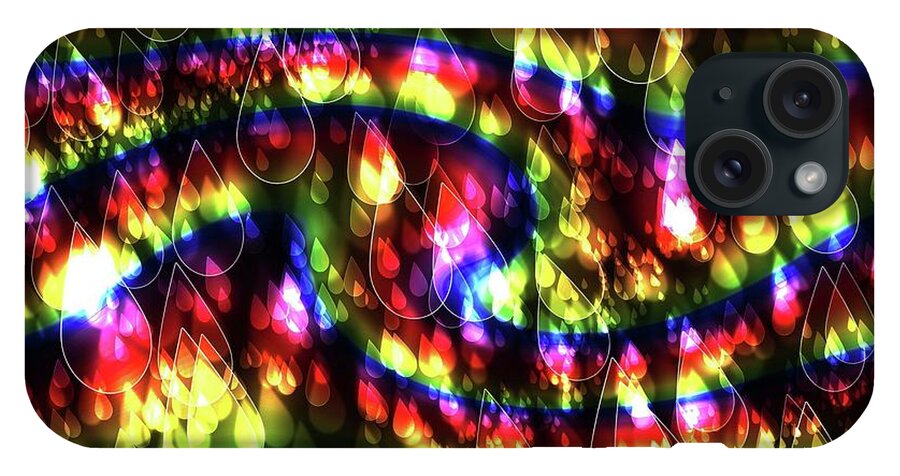 Rainbow Bokeh Raindrops - Phone Case