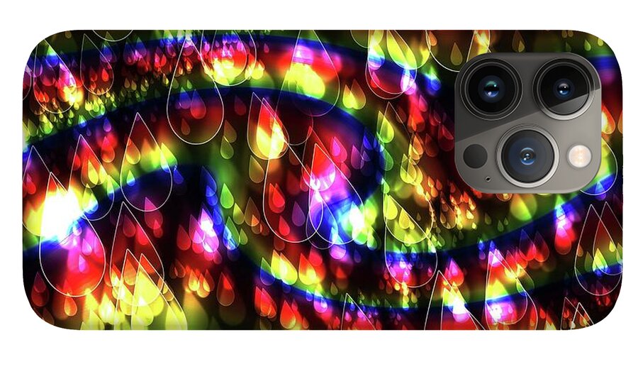Rainbow Bokeh Raindrops - Phone Case