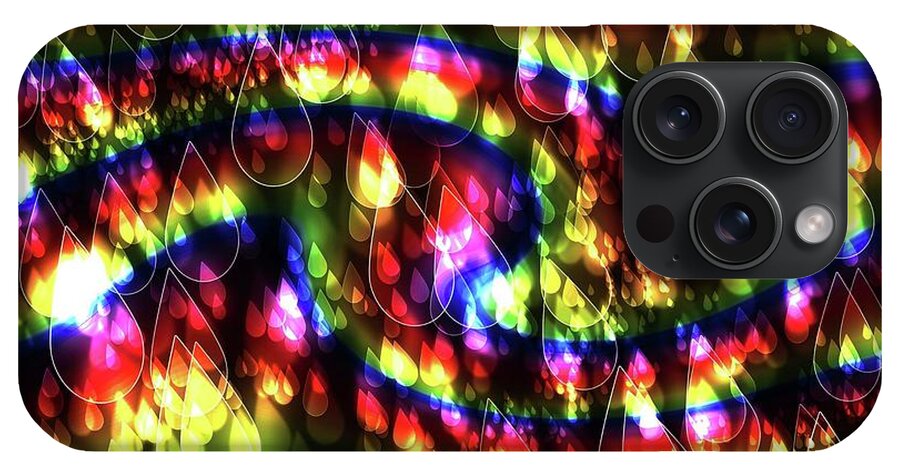 Rainbow Bokeh Raindrops - Phone Case