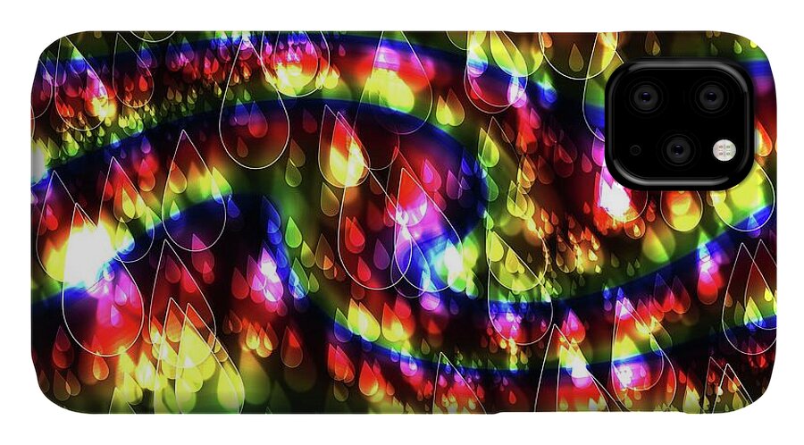 Rainbow Bokeh Raindrops - Phone Case