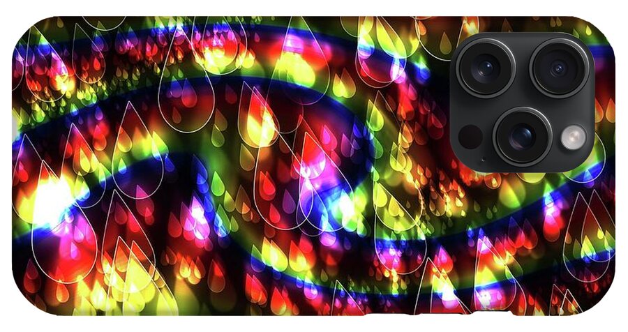 Rainbow Bokeh Raindrops - Phone Case