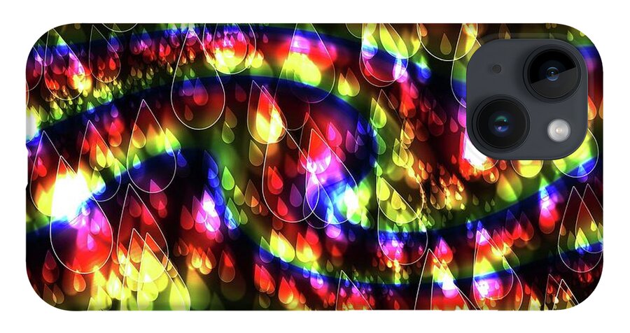 Rainbow Bokeh Raindrops - Phone Case