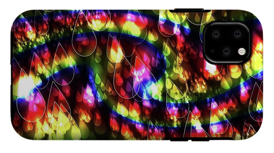 Rainbow Bokeh Raindrops - Phone Case