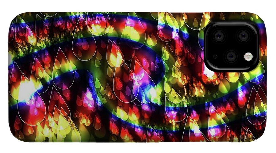 Rainbow Bokeh Raindrops - Phone Case