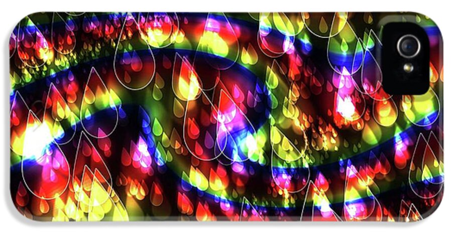 Rainbow Bokeh Raindrops - Phone Case