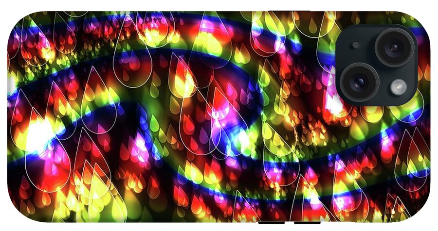 Rainbow Bokeh Raindrops - Phone Case