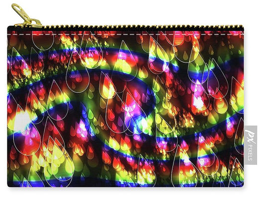 Rainbow Bokeh Raindrops - Carry-All Pouch