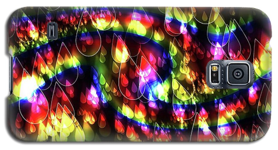 Rainbow Bokeh Raindrops - Phone Case