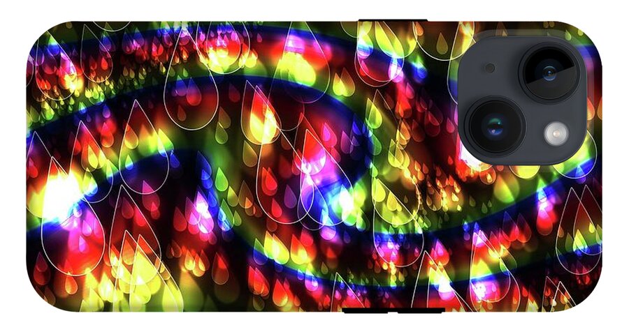 Rainbow Bokeh Raindrops - Phone Case