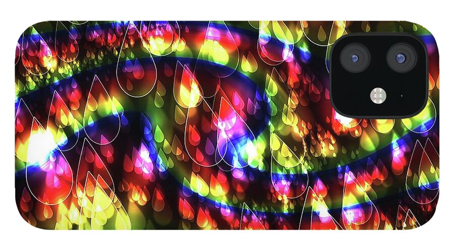 Rainbow Bokeh Raindrops - Phone Case