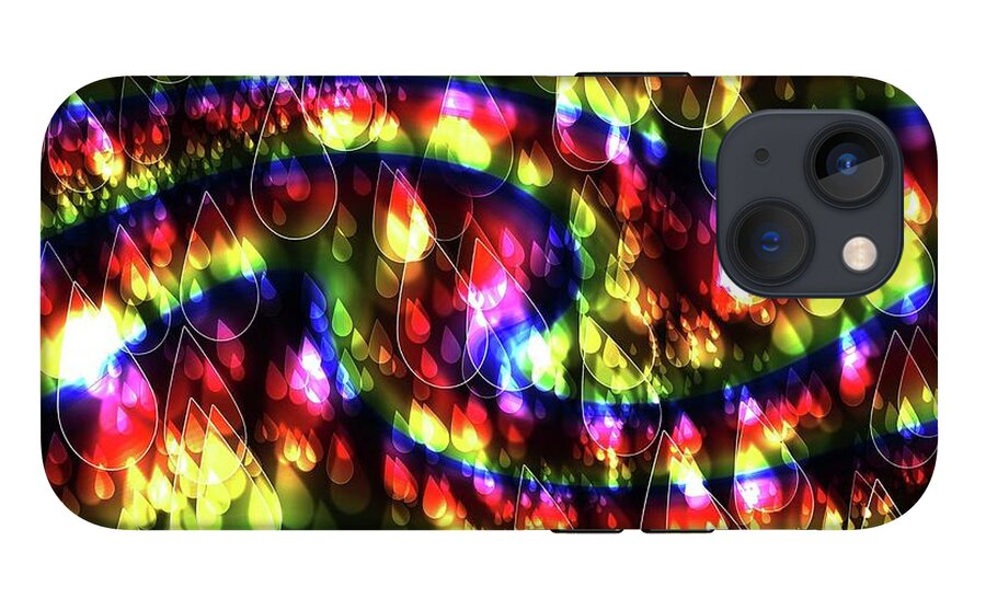 Rainbow Bokeh Raindrops - Phone Case