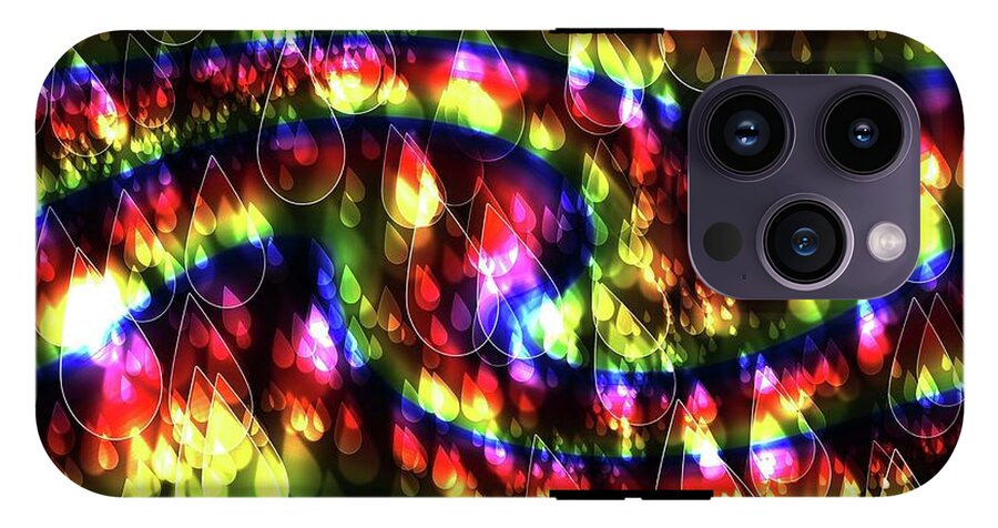 Rainbow Bokeh Raindrops - Phone Case