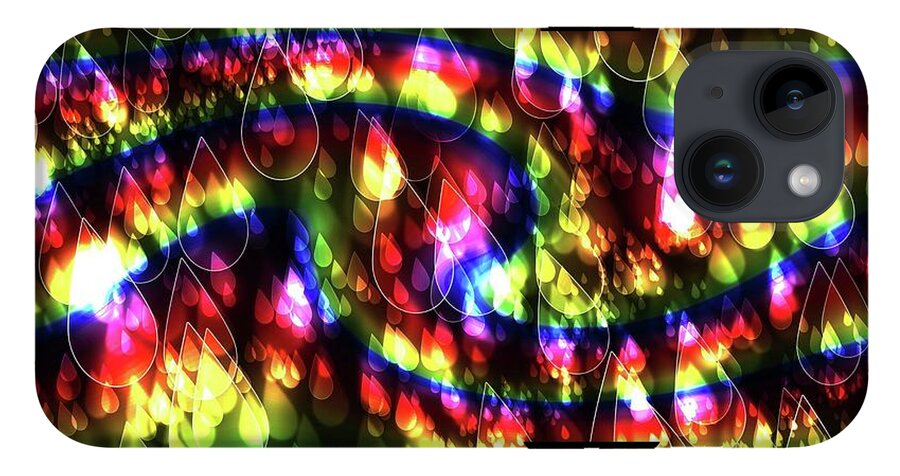 Rainbow Bokeh Raindrops - Phone Case