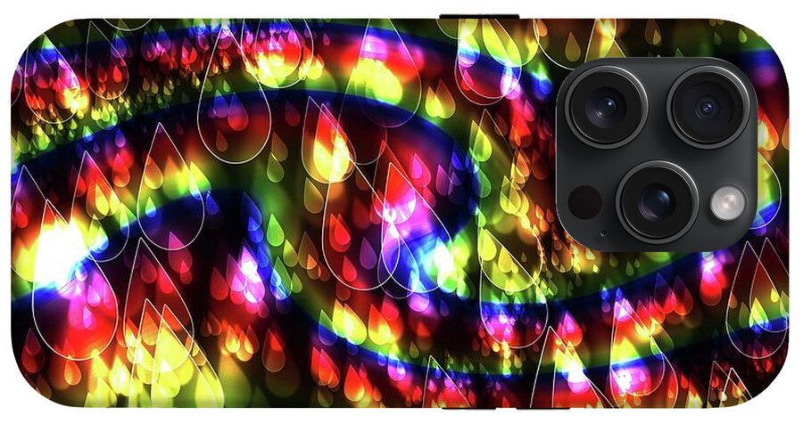 Rainbow Bokeh Raindrops - Phone Case