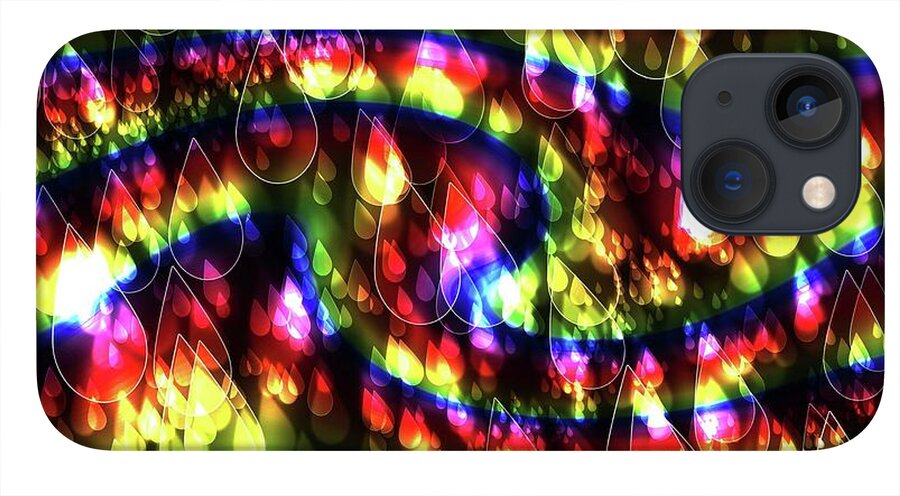 Rainbow Bokeh Raindrops - Phone Case