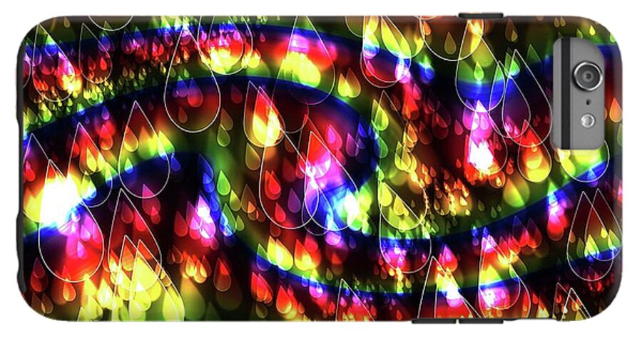 Rainbow Bokeh Raindrops - Phone Case