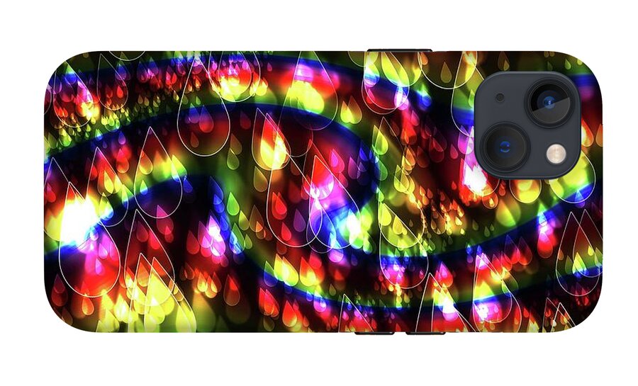 Rainbow Bokeh Raindrops - Phone Case
