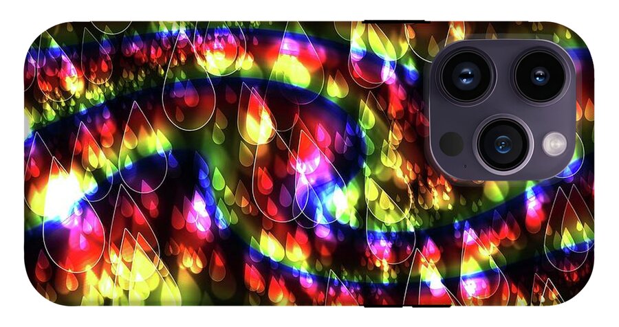 Rainbow Bokeh Raindrops - Phone Case