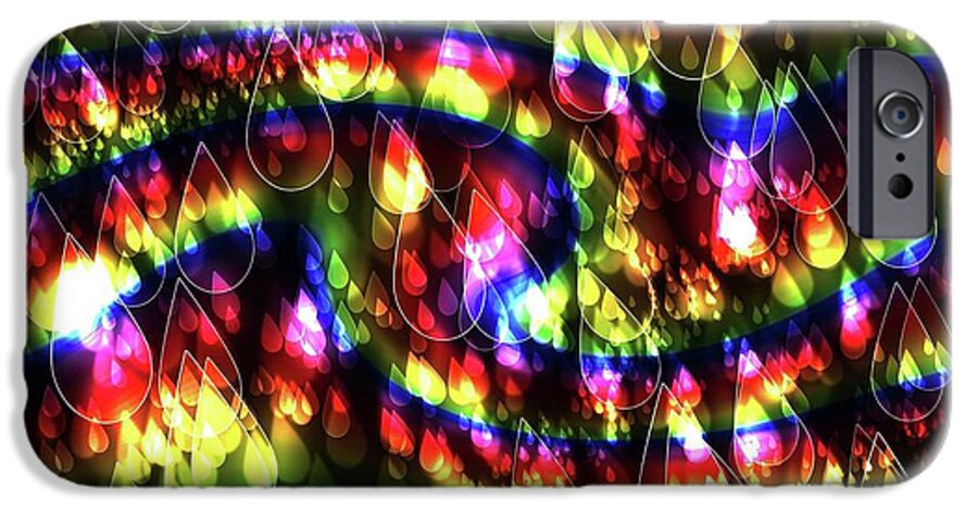 Rainbow Bokeh Raindrops - Phone Case