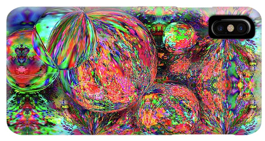 Rainbow Fractal Bubbles - Phone Case