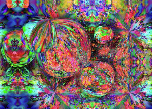 Rainbow Fractal Bubbles - Puzzle