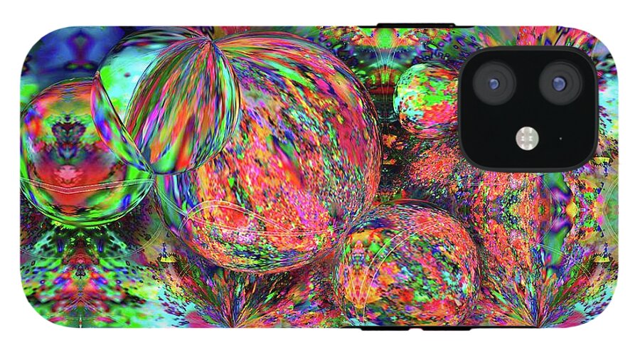 Rainbow Fractal Bubbles - Phone Case