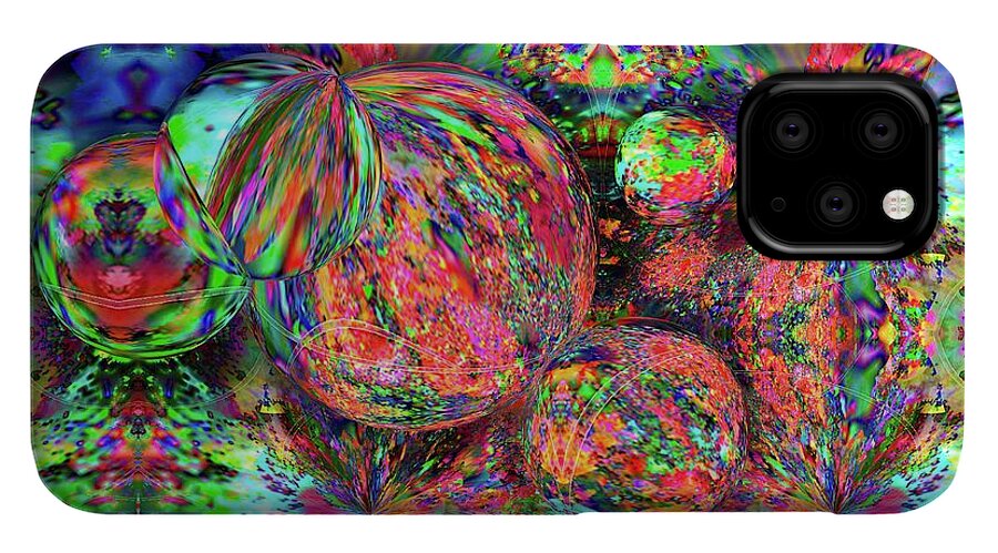 Rainbow Fractal Bubbles - Phone Case
