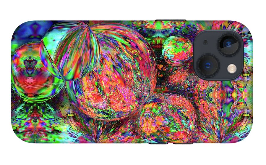 Rainbow Fractal Bubbles - Phone Case