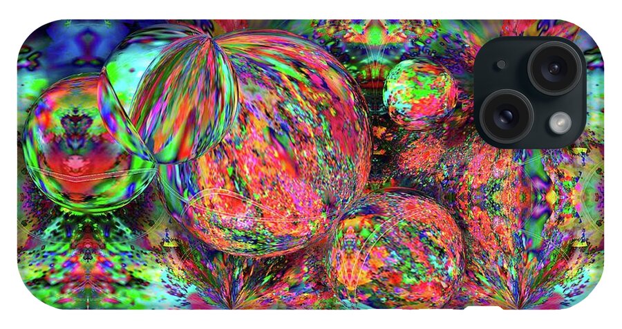 Rainbow Fractal Bubbles - Phone Case