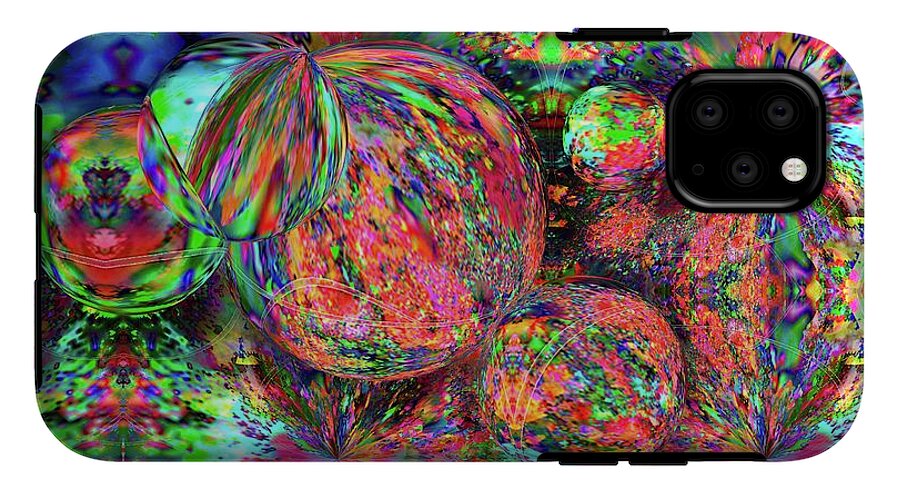 Rainbow Fractal Bubbles - Phone Case