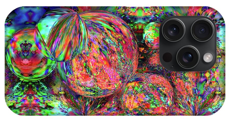 Rainbow Fractal Bubbles - Phone Case