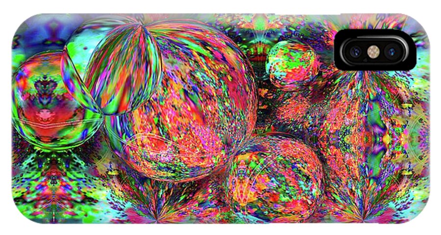 Rainbow Fractal Bubbles - Phone Case