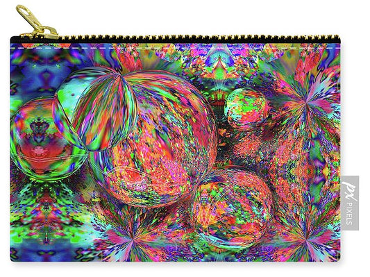 Rainbow Fractal Bubbles - Carry-All Pouch