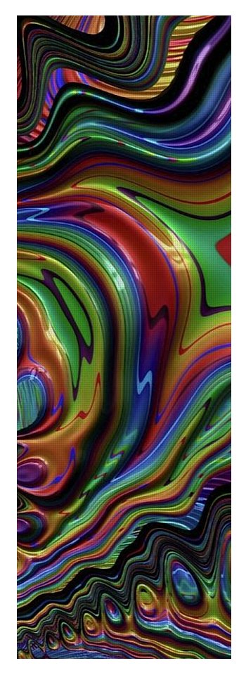 Rainbow Liquid Fractal - Yoga Mat