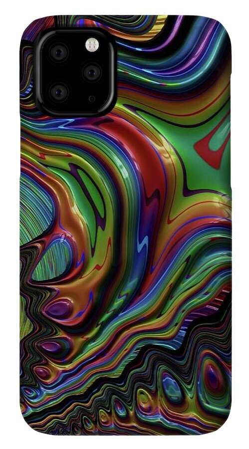 Rainbow Liquid Fractal - Phone Case