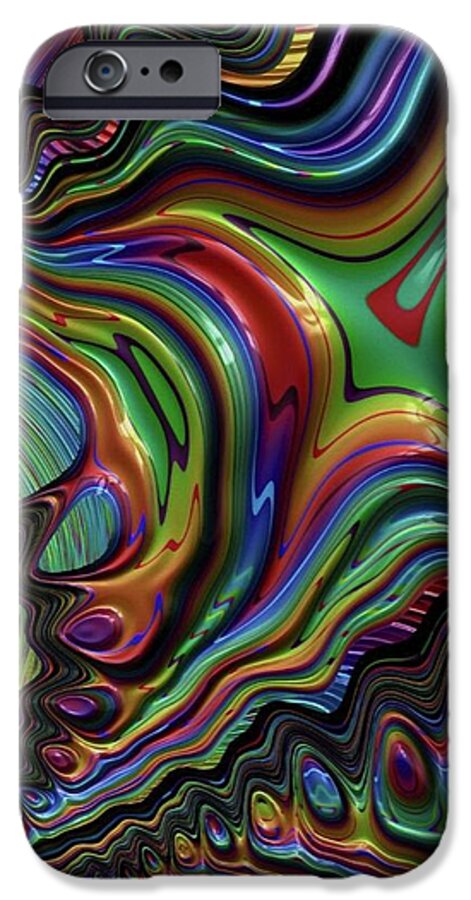 Rainbow Liquid Fractal - Phone Case