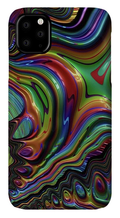 Rainbow Liquid Fractal - Phone Case