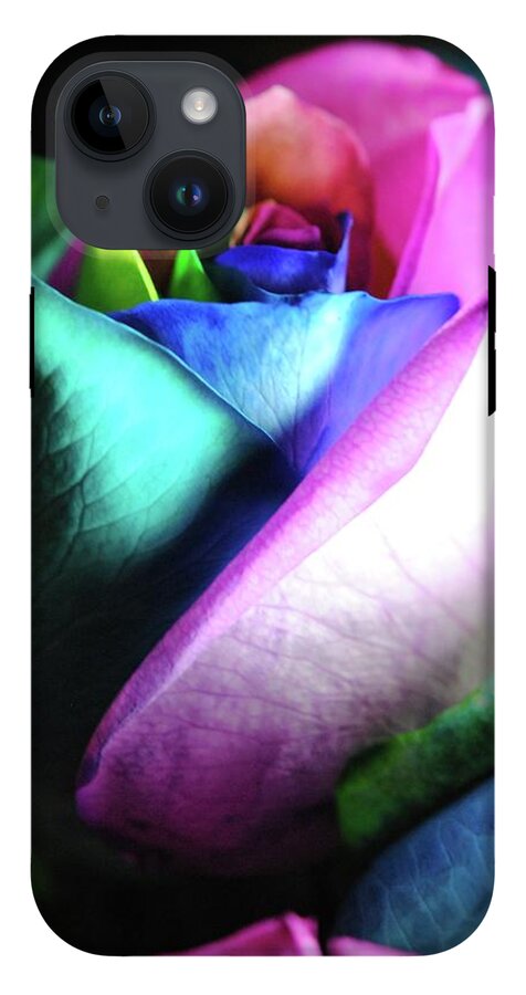 Rainbow Rose 14 - Phone Case