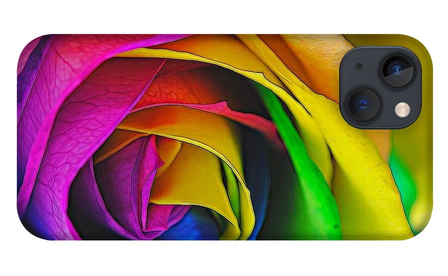 Rainbow Rose 23 - Phone Case