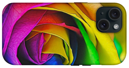 Rainbow Rose 23 - Phone Case