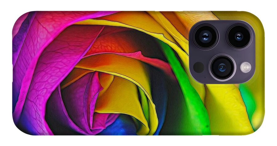 Rainbow Rose 23 - Phone Case
