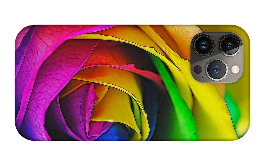 Rainbow Rose 23 - Phone Case
