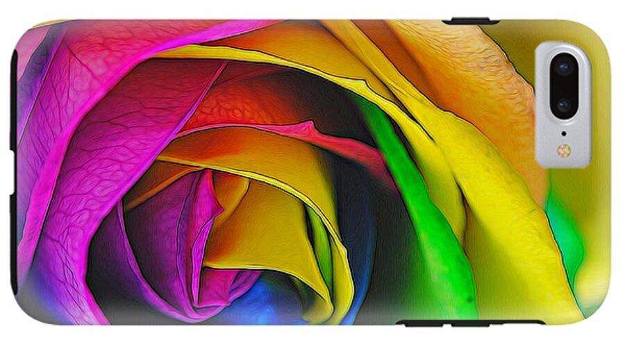 Rainbow Rose 23 - Phone Case