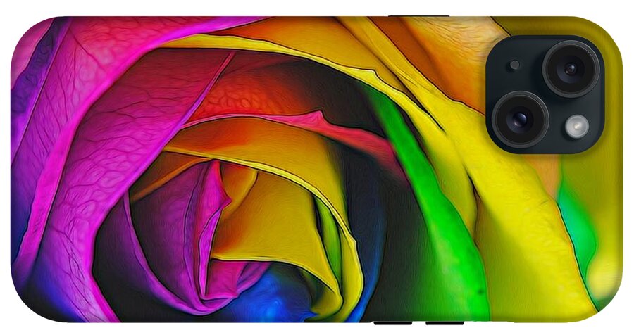Rainbow Rose 23 - Phone Case