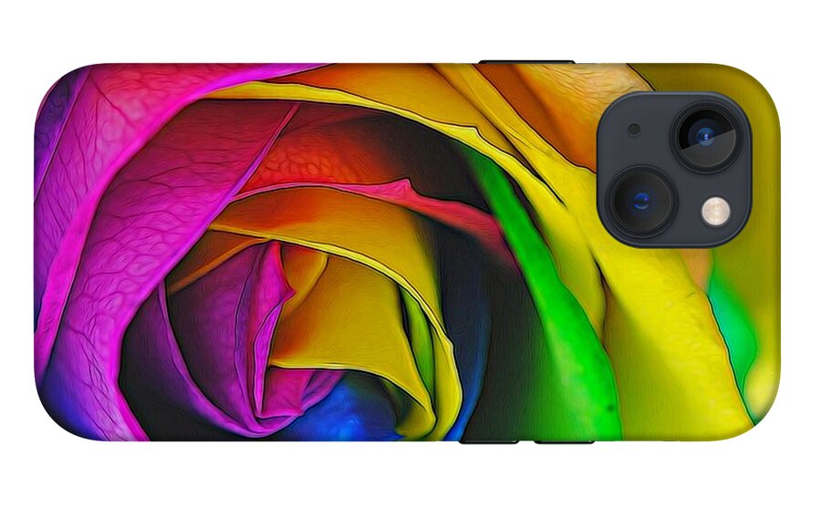 Rainbow Rose 23 - Phone Case