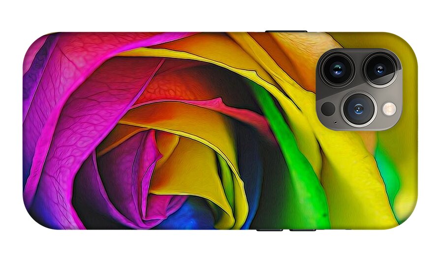 Rainbow Rose 23 - Phone Case