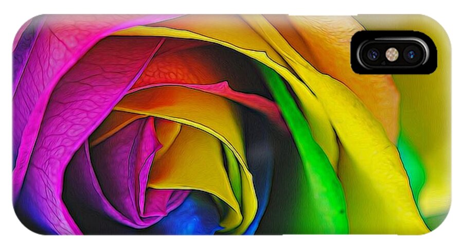 Rainbow Rose 23 - Phone Case