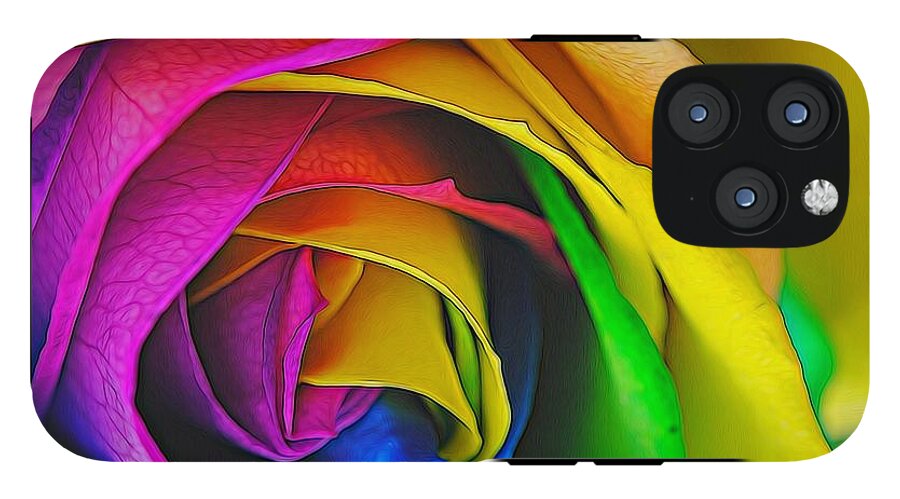 Rainbow Rose 23 - Phone Case