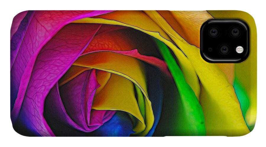 Rainbow Rose 23 - Phone Case