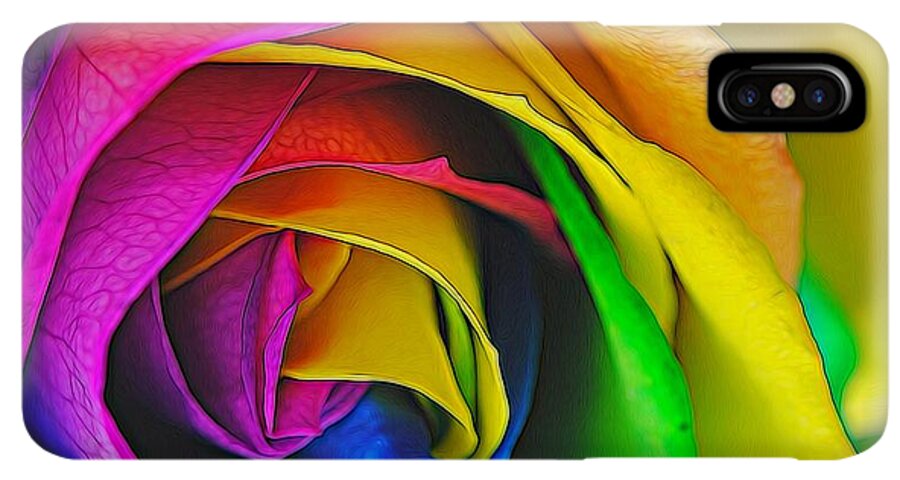 Rainbow Rose 23 - Phone Case